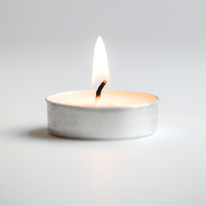 Diwali Candles, Tealight Candle, White (Set of 50, 14g, Approx. 5 Hrs Burn Time)