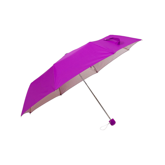 Umbrella, Manual Open & 3 Fold Close, UV Protected (21 Inches), Color May Vary