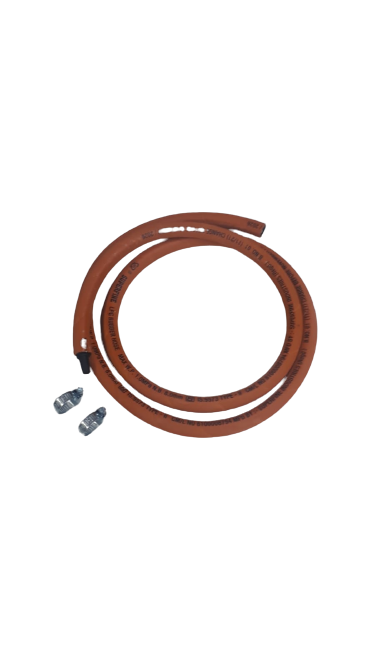 LPG Hose-Gas Pipe(Steel Wire Reinforced) ISI Marked 1.5 Meter With Two Clamp Free, eOURmart