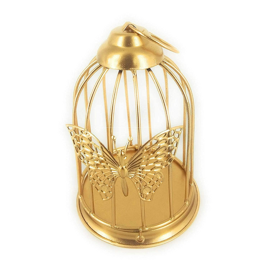 Butterfly Cage Candle Holder Tea Light Cage Stand for Home Decor