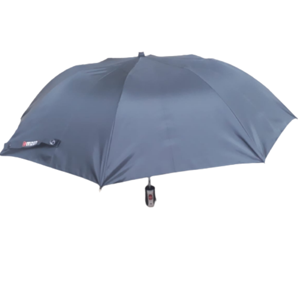 CITIZEN Umbrella Classic Folding Automatic Open UV Protective 2 Fold Umbrella, Black,12 Piece