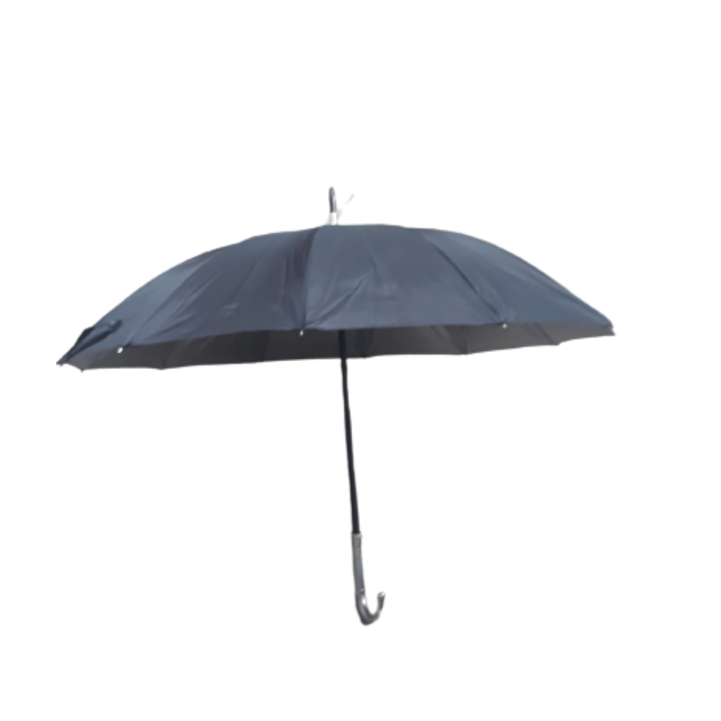Citizen Straight Umbrella, Manual Umbrella, Rain and UV Protection (1 Pcs, 26 Inch, Black)