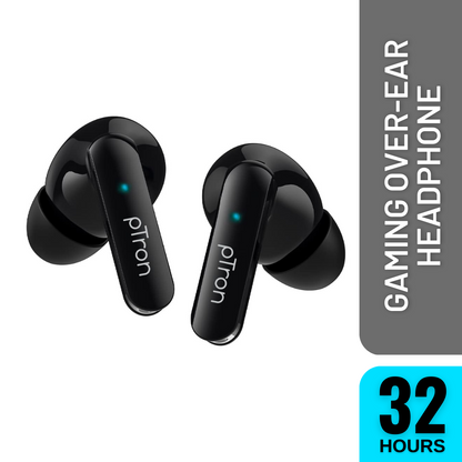 pTron Bassbuds Duo in Ear Earbuds with Mic, Type-C Fast Charging, IPX4 & Voice Assistance (color may vary)
